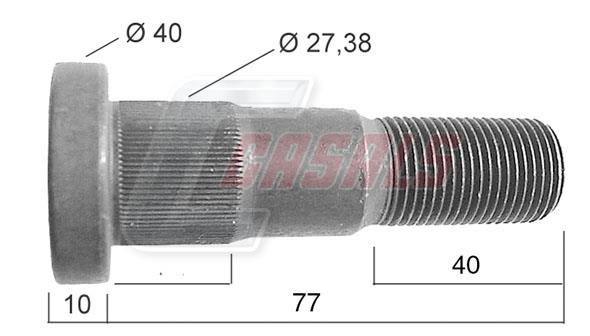 Casals 21534 Wheel bolt 21534: Buy near me in Poland at 2407.PL - Good price!
