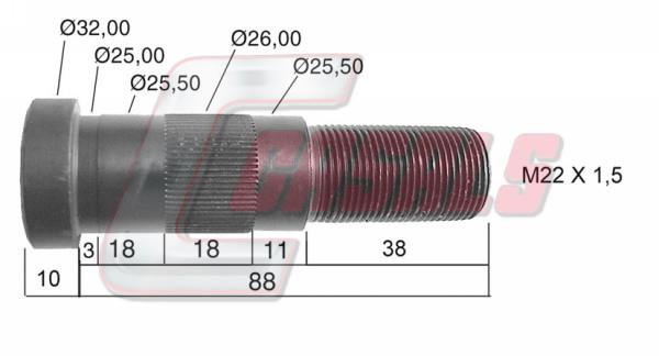 Casals 21136 Wheel bolt 21136: Buy near me in Poland at 2407.PL - Good price!