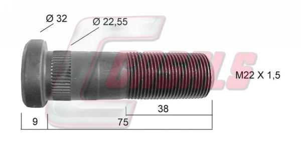 Casals 21210 Wheel bolt 21210: Buy near me in Poland at 2407.PL - Good price!