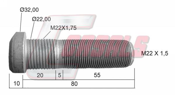 Casals 21463 Wheel bolt 21463: Buy near me in Poland at 2407.PL - Good price!