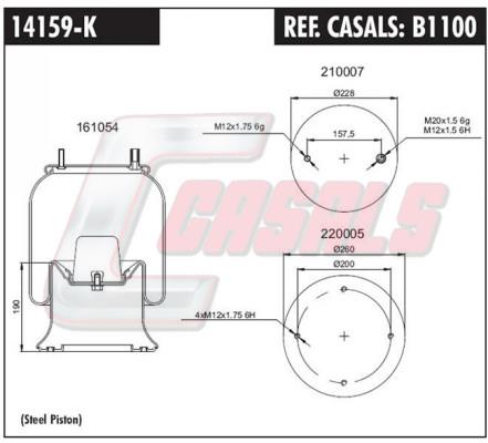 Casals B1100 Boot, air suspension B1100: Buy near me at 2407.PL in Poland at an Affordable price!