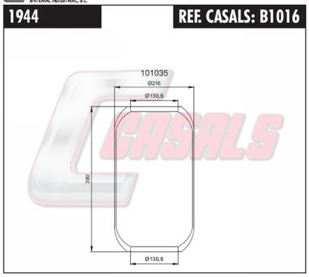 Casals B1016 Boot, air suspension B1016: Buy near me in Poland at 2407.PL - Good price!