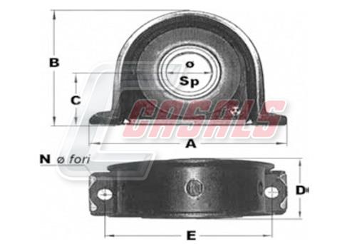 Casals ST8 Cardan shaft suspension ST8: Buy near me in Poland at 2407.PL - Good price!