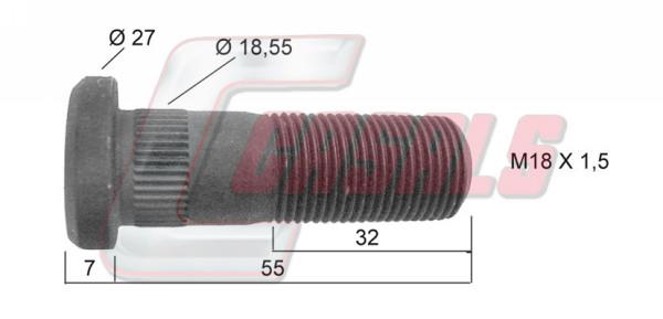Casals 21198 Wheel bolt 21198: Buy near me in Poland at 2407.PL - Good price!