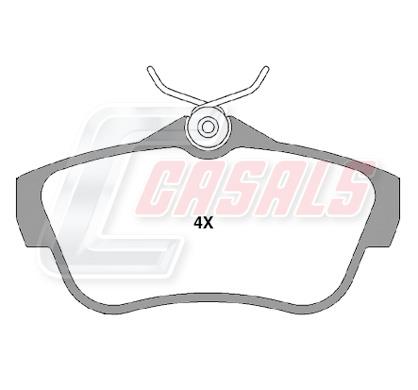 Casals BKM578 Brake Pad Set, disc brake BKM578: Buy near me in Poland at 2407.PL - Good price!