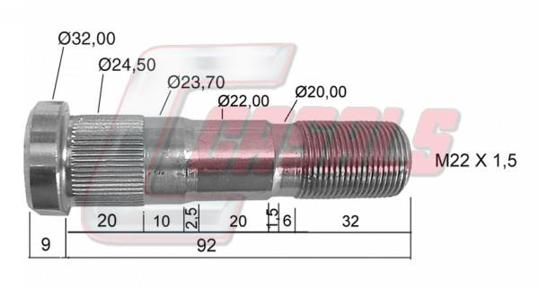 Casals 21325 Wheel bolt 21325: Buy near me in Poland at 2407.PL - Good price!