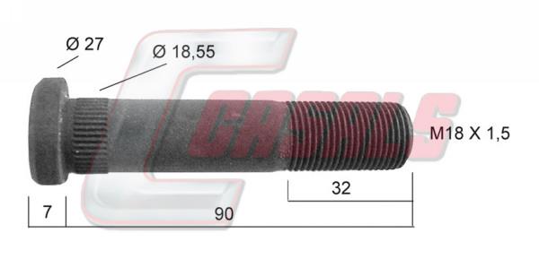 Casals 21204 Wheel bolt 21204: Buy near me in Poland at 2407.PL - Good price!