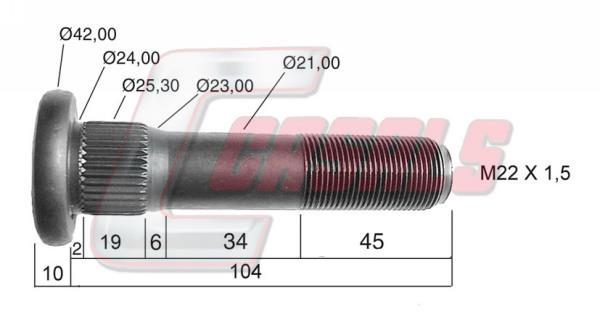 Casals 21130 Wheel bolt 21130: Buy near me in Poland at 2407.PL - Good price!