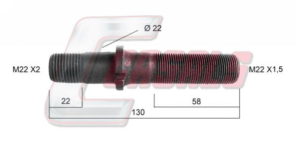 Casals 21386 Wheel bolt 21386: Buy near me in Poland at 2407.PL - Good price!