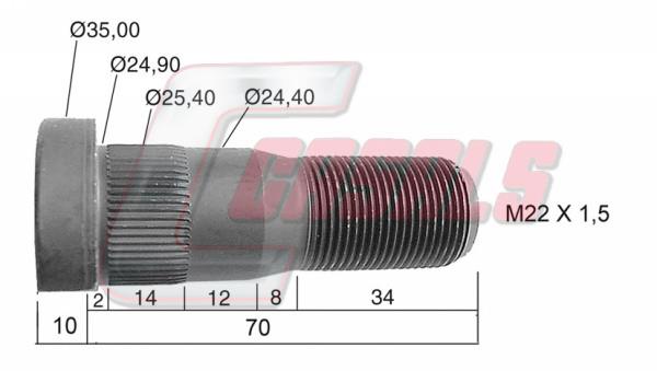 Casals 21481 Wheel bolt 21481: Buy near me at 2407.PL in Poland at an Affordable price!