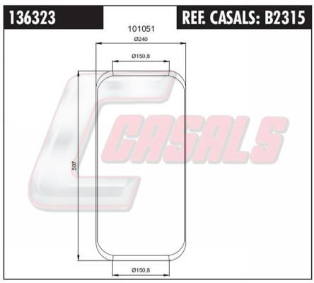 Casals B2315 Boot, air suspension B2315: Buy near me in Poland at 2407.PL - Good price!