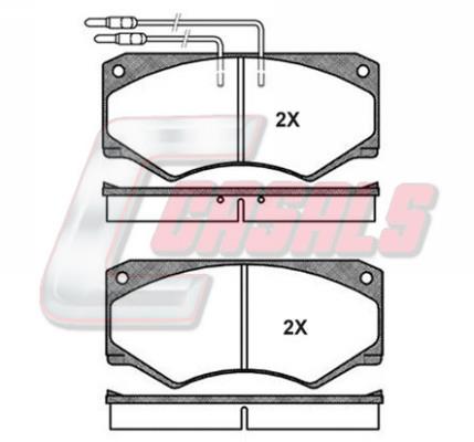 Casals BKM156 Brake Pad Set, disc brake BKM156: Buy near me in Poland at 2407.PL - Good price!