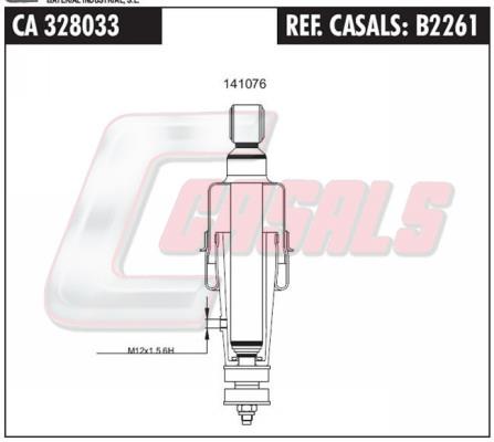 Casals B2261 Cab shock absorber B2261: Buy near me in Poland at 2407.PL - Good price!