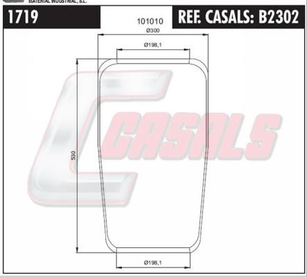 Casals B2302 Кожух пневматической рессоры B2302: Купить в Польше - Отличная цена на 2407.PL!