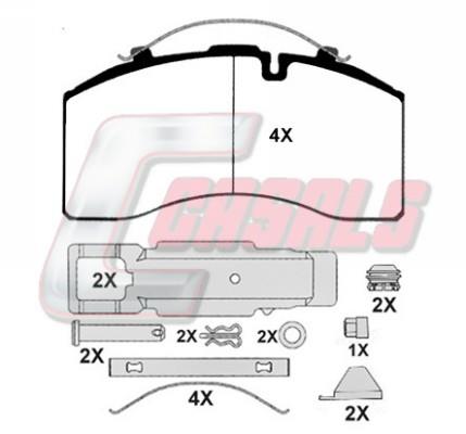 Casals BKM004 Brake Pad Set, disc brake BKM004: Buy near me at 2407.PL in Poland at an Affordable price!