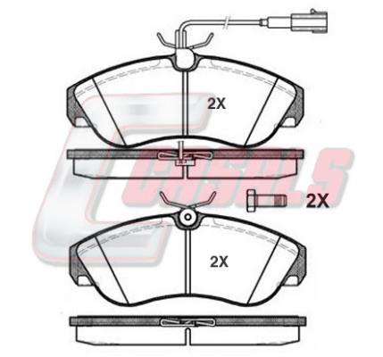 Casals BKM1397 Brake Pad Set, disc brake BKM1397: Buy near me in Poland at 2407.PL - Good price!