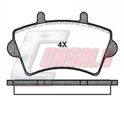 Casals BKM1452 Brake Pad Set, disc brake BKM1452: Buy near me in Poland at 2407.PL - Good price!