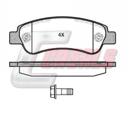 Casals BKM465 Brake Pad Set, disc brake BKM465: Buy near me in Poland at 2407.PL - Good price!