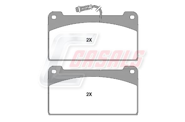 Casals BKM764 Brake Pad Set, disc brake BKM764: Buy near me in Poland at 2407.PL - Good price!