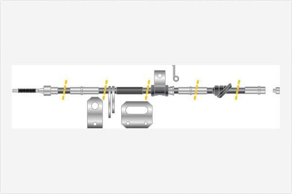 MGA CF5651 Cable Pull, parking brake CF5651: Buy near me in Poland at 2407.PL - Good price!