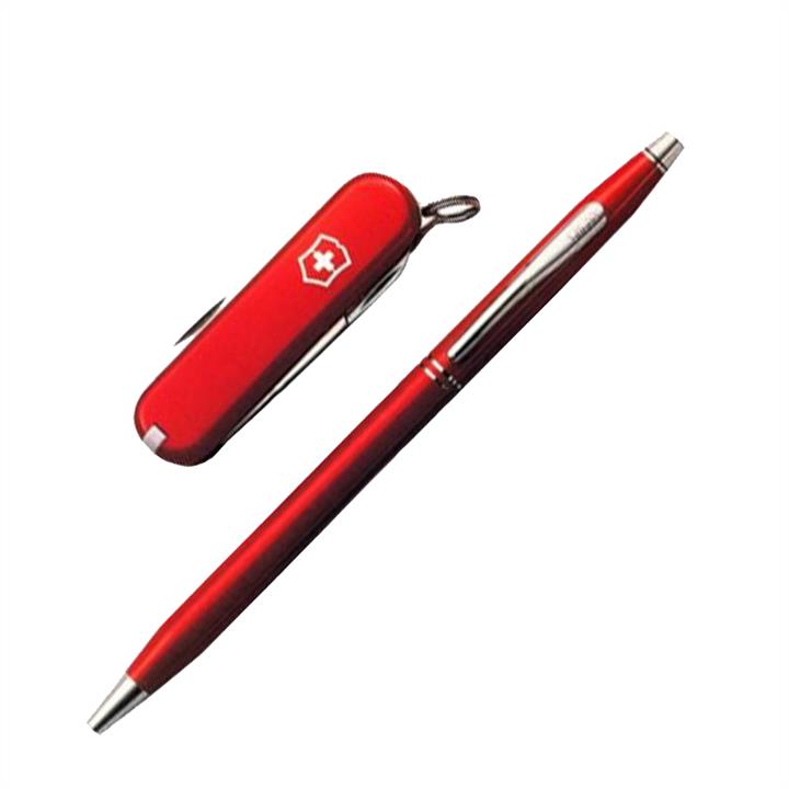 Victorinox 4.4401 Набор Victorinox Classic (нож Classic SD (58мм, 7 функций) + ручка Cross BP), красный 4.4401 44401: Отличная цена - Купить в Польше на 2407.PL!