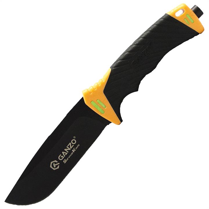 Ganzo G8012-OR Нож Ganzo G8012 (длина: 240мм, лезвие: 115мм) + чехол (стропорез + точилка + огниво), оранжевый G8012OR: Отличная цена - Купить в Польше на 2407.PL!