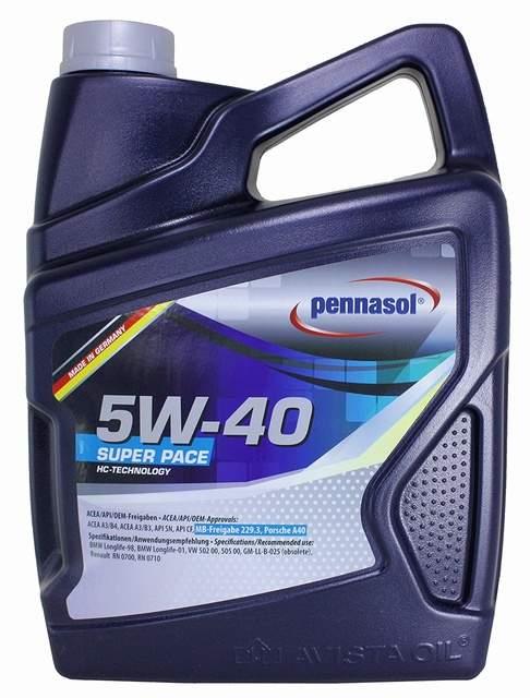 Pennasol 150787 Engine oil Pennasol Super Pace 5W-40, 5L 150787: Buy near me in Poland at 2407.PL - Good price!