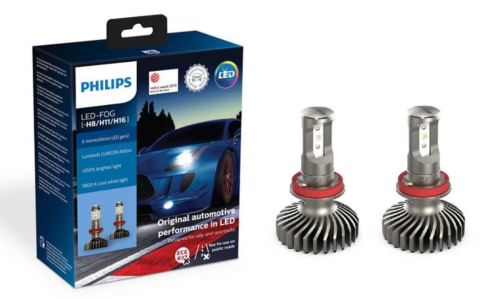 Philips 11366XUWX2 LED bulbs kit Philips X-TremeUltinon LED +250% H8/H11/H16 12V 25W 5800K (2 pc.) 11366XUWX2: Buy near me in Poland at 2407.PL - Good price!
