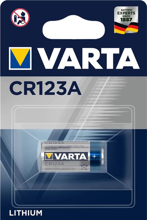 Varta 06205301401 Bateria CR 123A Bli 1 lit 06205301401: Dobra cena w Polsce na 2407.PL - Kup Teraz!