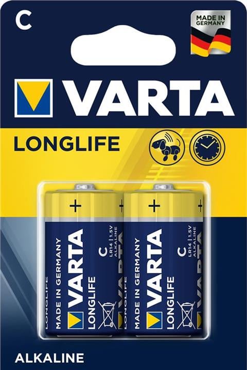 Varta 04114101412 Battery Longlife C LR14 04114101412: Buy near me in Poland at 2407.PL - Good price!