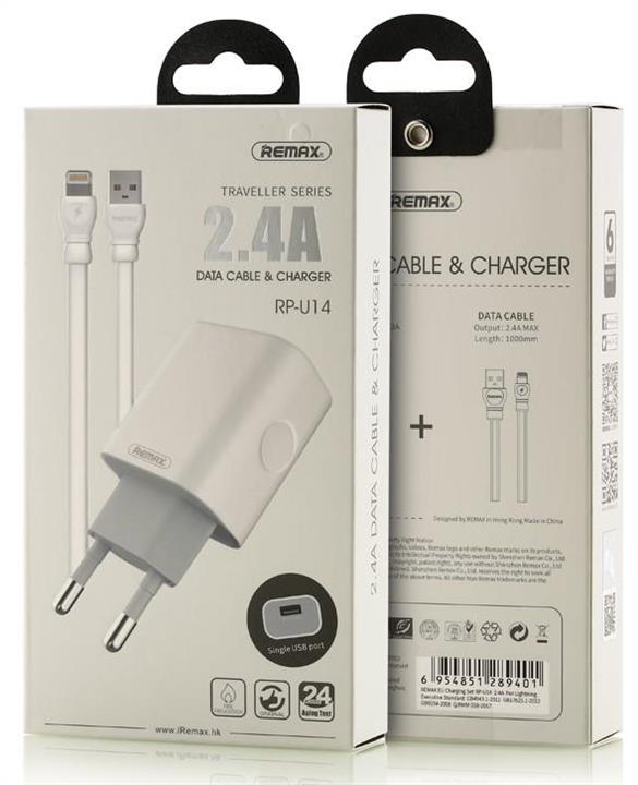 Remax RP-U14LIGHTNING-WHITE Charger Traveler Serie Lightning USB Datenkabel weiß RPU14LIGHTNINGWHITE: Kaufen Sie zu einem guten Preis in Polen bei 2407.PL!