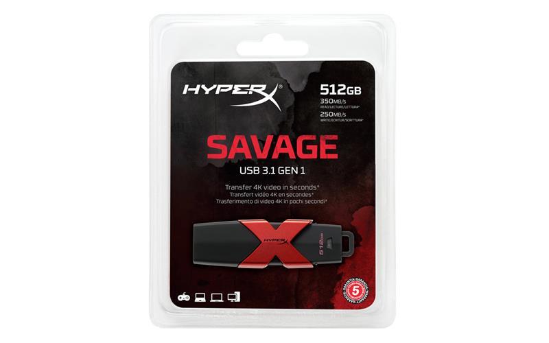 Kingston HXS3/512GB Napęd kingston hyperx 512gb usb 3.1 savage HXS3512GB: Dobra cena w Polsce na 2407.PL - Kup Teraz!