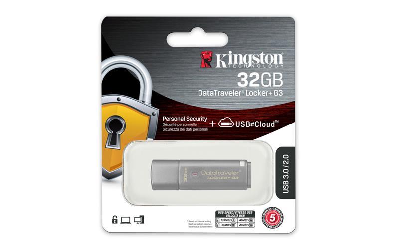 Kingston DTLPG3/32GB Kingston 32 GB USB 3.0 DT Locker + G3 Metal Silver Security DTLPG332GB: Atrakcyjna cena w Polsce na 2407.PL - Zamów teraz!
