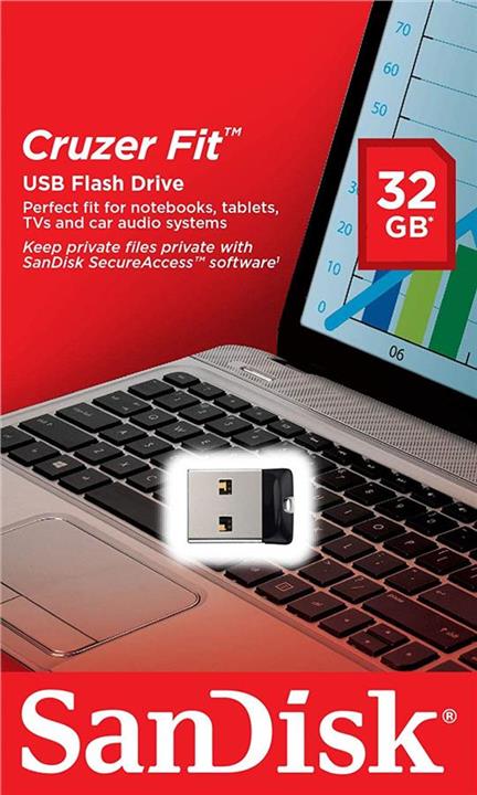 Sandisk SDCZ33-032G-G35 Накопитель SanDisk 32GB USB Cruzer Fit SDCZ33032GG35: Отличная цена - Купить в Польше на 2407.PL!
