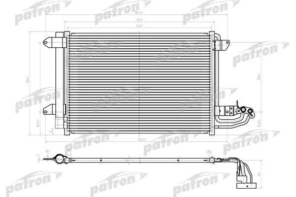 Patron PRS1156 Радиатор кондиционера (Конденсатор) PRS1156: Купить в Польше - Отличная цена на 2407.PL!