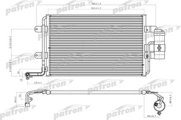 Patron PRS1069 Радиатор кондиционера (Конденсатор) PRS1069: Отличная цена - Купить в Польше на 2407.PL!