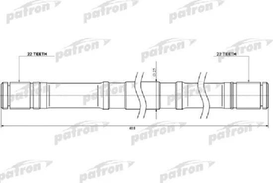 Patron PDS0450 Вал приводной PDS0450: Купить в Польше - Отличная цена на 2407.PL!