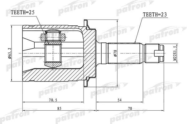 Patron PCV1339 CV joint PCV1339: Buy near me at 2407.PL in Poland at an Affordable price!