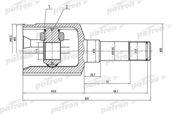 Patron PCV1500 Cv joint wewnętrzna lewo 27x35x34 PCV1500: Dobra cena w Polsce na 2407.PL - Kup Teraz!