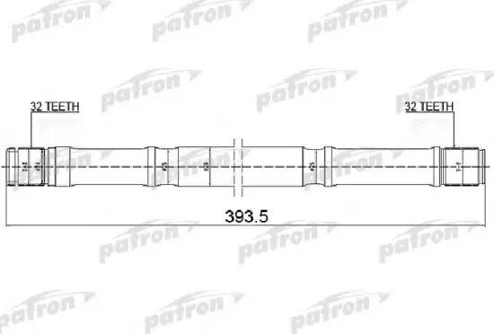 Patron PDS0448 Drive shaft PDS0448: Buy near me in Poland at 2407.PL - Good price!