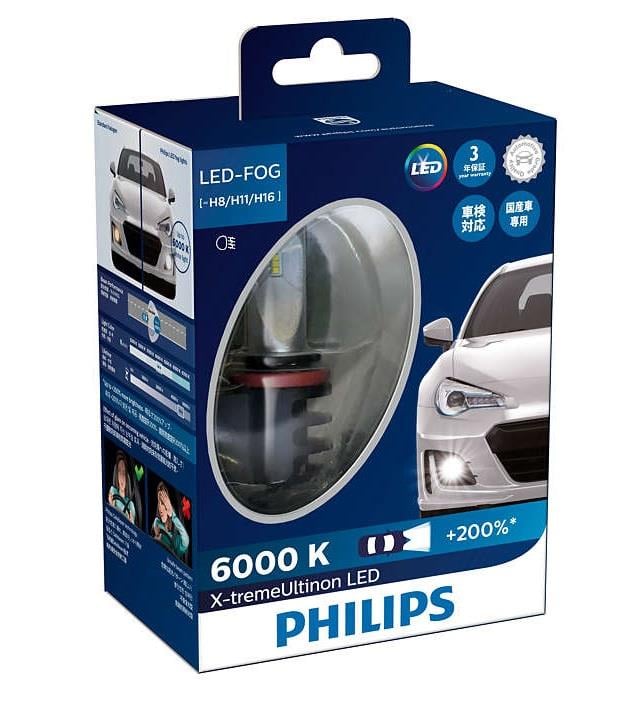 Philips 12834UNIX2 LED bulbs kit Philips X-TremeUltinon LED H8/H11/H16 12V 9,3W 6000K (2 pc.) 12834UNIX2: Buy near me in Poland at 2407.PL - Good price!