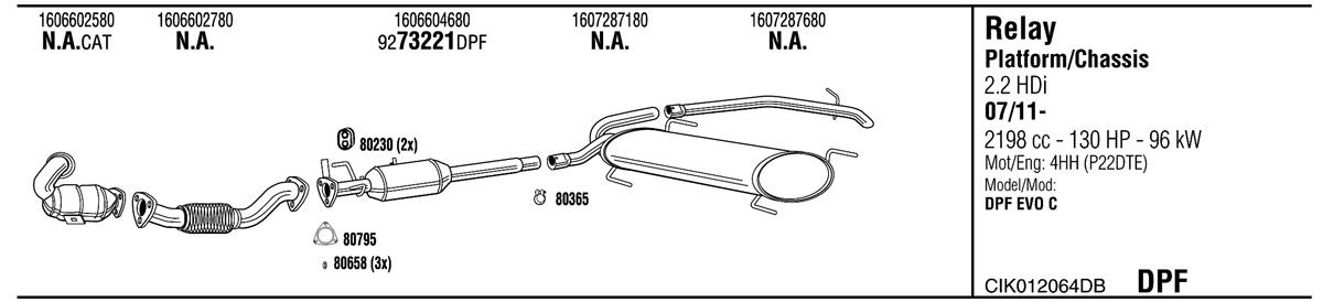 Walker CIK012064DB Exhaust system CIK012064DB: Buy near me in Poland at 2407.PL - Good price!