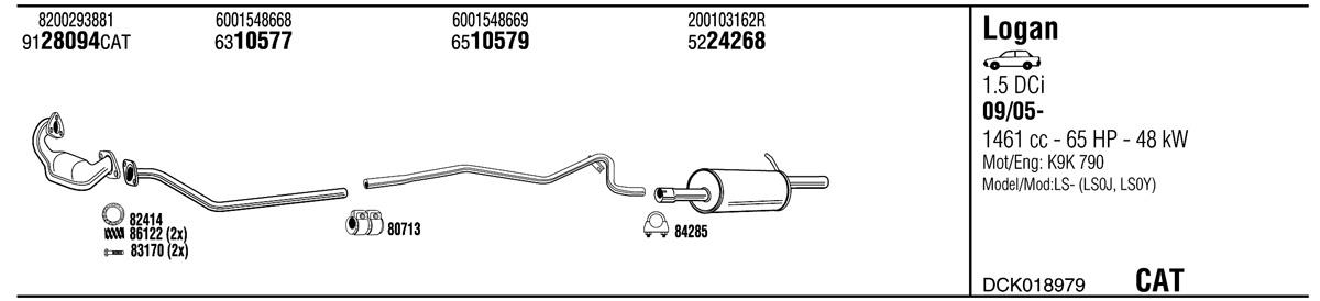 Walker DCK018979 Abgasanlage DCK018979: Kaufen Sie zu einem guten Preis in Polen bei 2407.PL!