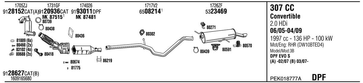 Walker PEK018777A Abgasanlage PEK018777A: Kaufen Sie zu einem guten Preis in Polen bei 2407.PL!