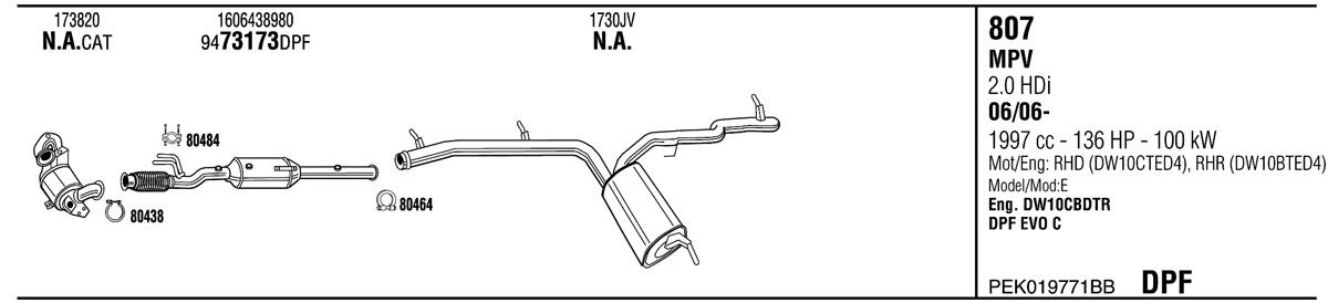 Walker PEK019771BB Exhaust system PEK019771BB: Buy near me in Poland at 2407.PL - Good price!