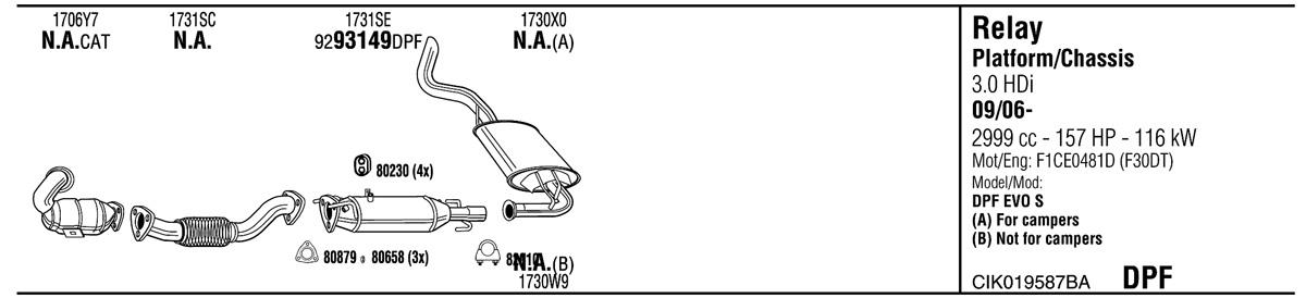 Walker CIK019587BA Exhaust system CIK019587BA: Buy near me in Poland at 2407.PL - Good price!