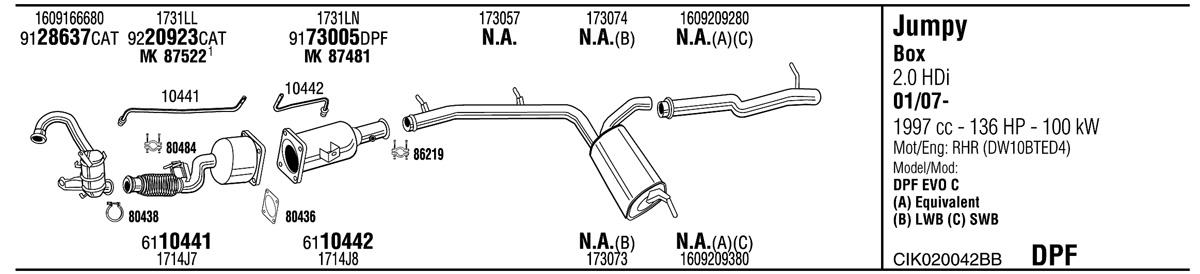 Walker CIK020042BB Exhaust system CIK020042BB: Buy near me in Poland at 2407.PL - Good price!