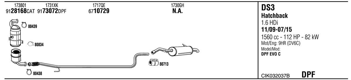 Walker CIK032037B Exhaust system CIK032037B: Buy near me at 2407.PL in Poland at an Affordable price!