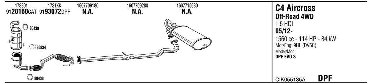 Walker CIK055135A Abgasanlage CIK055135A: Bestellen Sie in Polen zu einem guten Preis bei 2407.PL!