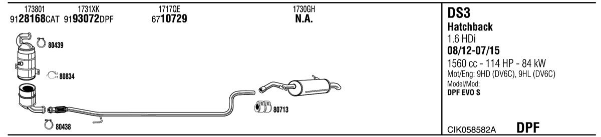 Walker CIK058582A Exhaust system CIK058582A: Buy near me in Poland at 2407.PL - Good price!